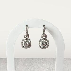 Square Zircon Elegant Women Earrings